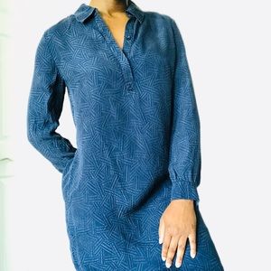 NEW Diane Von Furstenberg Blue Tunic Dress Size 8